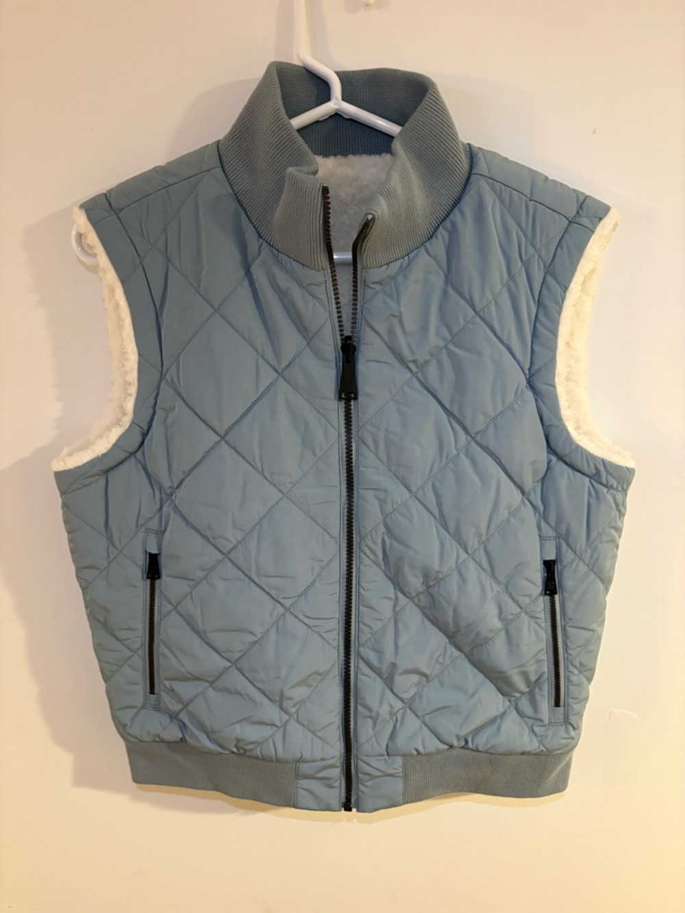 Alp N Rock Reversible Light Blue Shearling-Lined Vest